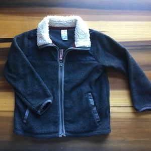 Carter's fleece size 3T, gray with lined collar